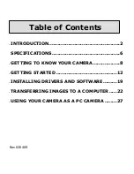 Preview for 2 page of Vivitar ViviCam 3340 User Manual