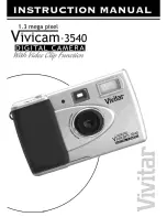 Vivitar Vivicam 3540 User Manual preview