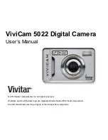 Preview for 1 page of Vivitar ViviCam 5022 User Manual