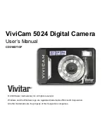 Vivitar ViviCam 5024 User Manual preview