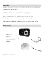 Preview for 3 page of Vivitar VIVICAM 5028 User Manual