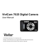 Vivitar ViviCam 7025 User Manual preview