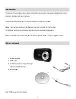 Preview for 3 page of Vivitar Vivicam 7028 User Manual