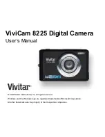 Preview for 1 page of Vivitar ViviCam 8225 User Manual