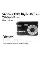 Vivitar ViviCam F328 User Manual preview