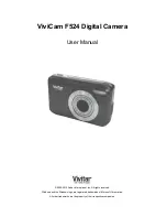 Preview for 1 page of Vivitar ViviCam F524 User Manual