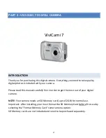 Preview for 17 page of Vivitar ViviCam i7 User Manual