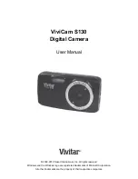 Preview for 1 page of Vivitar ViviCam S130 User Manual