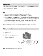 Preview for 3 page of Vivitar ViviCam S1527 User Manual