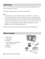 Preview for 3 page of Vivitar ViviCam S829 User Manual