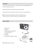 Preview for 3 page of Vivitar ViviCam T127 User Manual