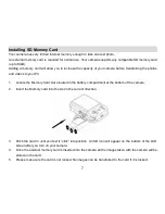 Preview for 8 page of Vivitar Vivicam T324N User Manual