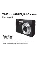 Preview for 1 page of Vivitar Vivicam X018 User Manual