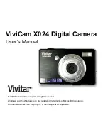 Vivitar ViviCam X024 User Manual preview