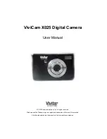 Vivitar ViviCam X025 User Manual preview