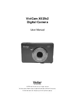 Vivitar ViviCam X025v2 User Manual preview