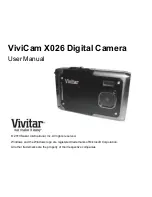 Preview for 1 page of Vivitar VIVICAM X026 User Manual