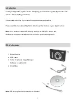 Preview for 3 page of Vivitar ViviCam X035 User Manual