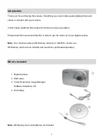 Preview for 3 page of Vivitar ViviCam X040 User Manual