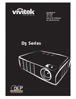 Vivitek D3 Series User Manual preview