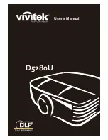 Vivitek D5280U User Manual preview