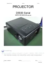 Preview for 2 page of Vivitek D5500 series Service Manual