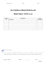 Preview for 3 page of Vivitek D5500 series Service Manual