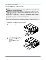 Предварительный просмотр 21 страницы Vivitek D5500 series User Manual