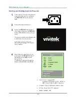 Предварительный просмотр 18 страницы Vivitek D7 Series User Manual