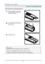 Предварительный просмотр 19 страницы Vivitek D75 Series User Manual