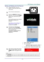 Preview for 20 page of Vivitek D77 Series User Manual