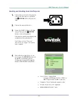 Предварительный просмотр 20 страницы Vivitek D835 User Manual