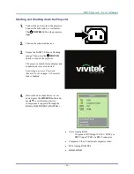 Предварительный просмотр 20 страницы Vivitek D851 User Manual