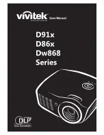 Preview for 1 page of Vivitek D86x Series User Manual