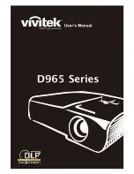 Vivitek D965 Series User Manual preview