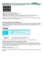 Preview for 17 page of Vivitek DDU6871 Remote Communication Manual