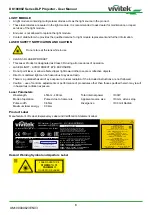 Предварительный просмотр 6 страницы Vivitek DK10000Z User Manual