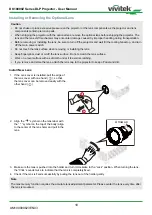 Предварительный просмотр 18 страницы Vivitek DK10000Z User Manual