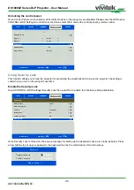 Предварительный просмотр 25 страницы Vivitek DK10000Z User Manual