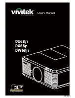 Предварительный просмотр 1 страницы Vivitek DU6871 User Manual