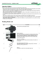 Preview for 2 page of Vivitek DU8090Z Installation Manual