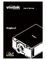 Preview for 1 page of Vivitek DU9800Z User Manual