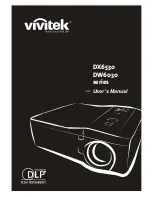 Vivitek DW6030 Series User Manual preview