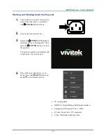 Preview for 17 page of Vivitek H1081 User Manual