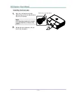 Предварительный просмотр 21 страницы Vivitek H5095 series User Manual