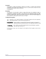 Vivitek H5098 User Manual preview