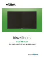 Предварительный просмотр 1 страницы Vivitek NOVOTOUCH LK6530i User Manual