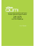 Preview for 1 page of Vivitek Q3PLUS User Manual