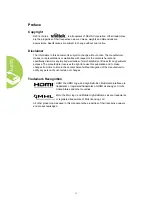 Preview for 2 page of Vivitek Qumi Q4 Series User Manual