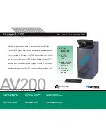 Vivitek Voyager AV200 Specifications preview